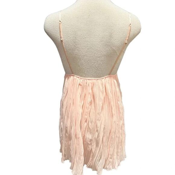 VICTORIAS SECRET VERY SEXY PLEATED BABYDOLL TEDDY SLIP LUSTY PINK SIZE S - Picture 9 of 9